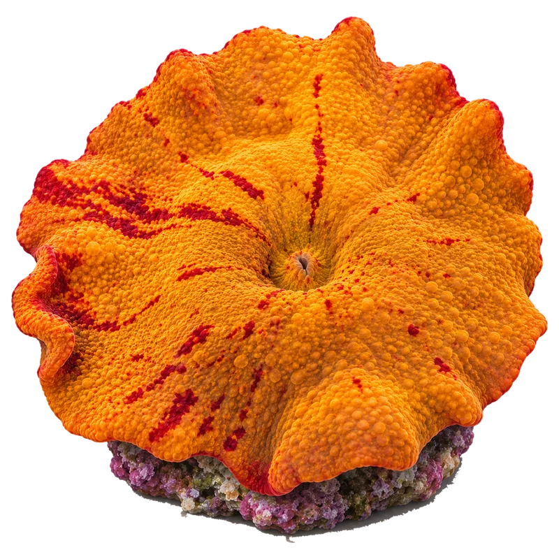 Jawbreaker Mushroom, a reference illustration rather than a photograph of one coral