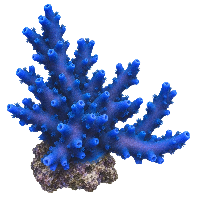 Oregon Tort, a reference illustration of the classic phenotype rather than a photograph of one coral